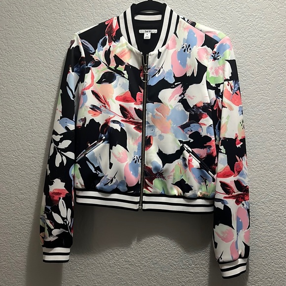 Bar III recycled floral track jacket - Picture 1 of 2